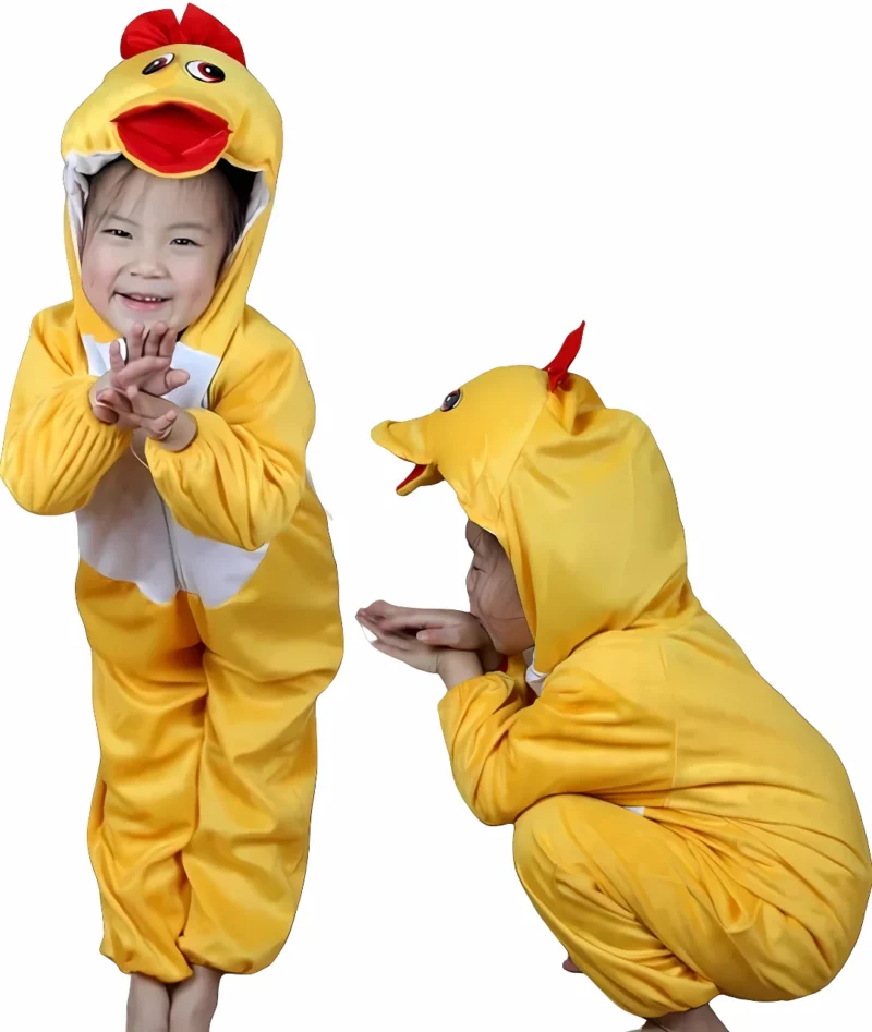 Déguisement Enfant Canard Jaune – Combinaison Costume Animal Mignon