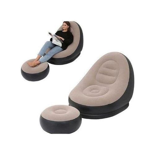 Fauteuil Gonflable Confort avec Repose-pieds