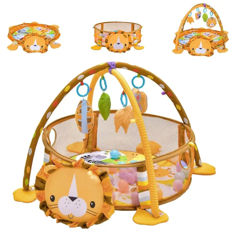 Tapis d’Éveil Bébé avec Arche – Baby Gym Multicolore