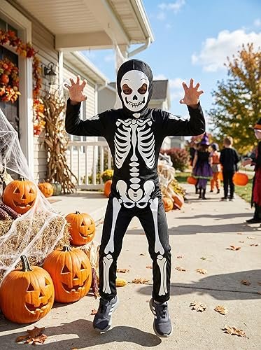 Déguisement Squelette Enfant – Costume Halloween Classique