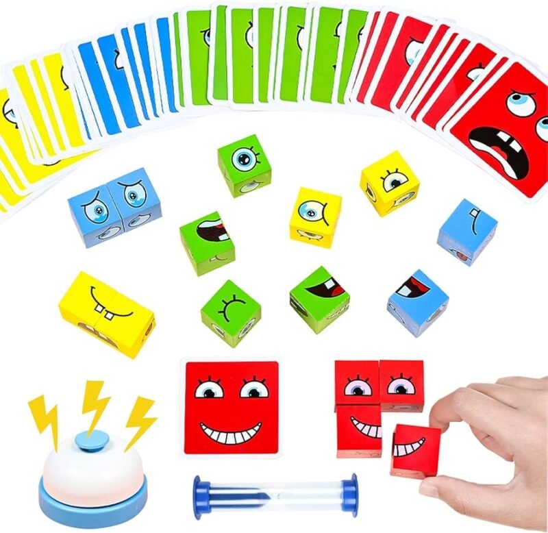 Jeu de Réflexion et de Rapidité – Cubes & Cartes (Jeu Éducatif Enfants)