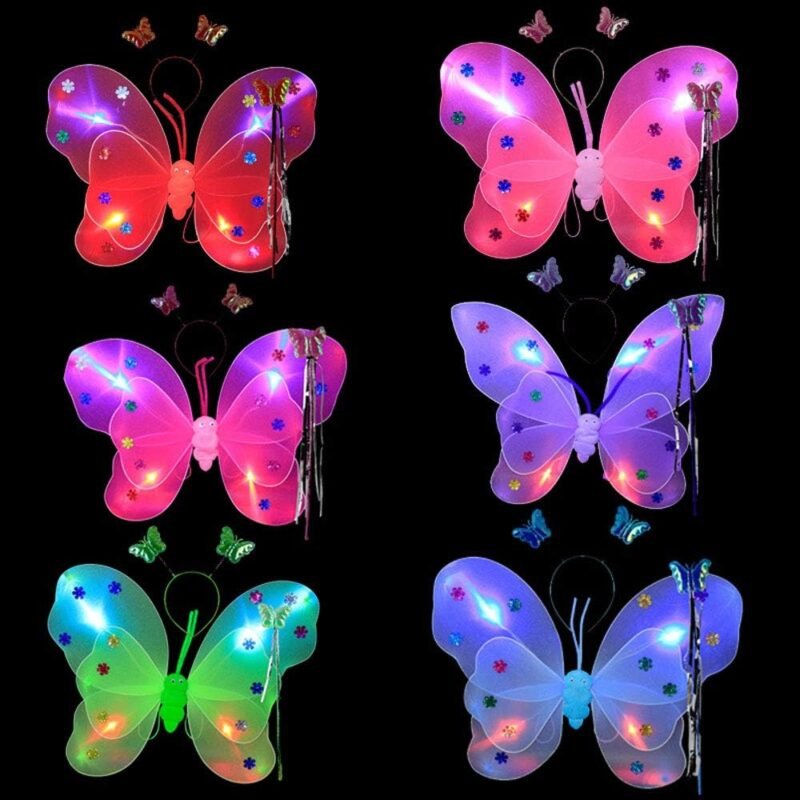 Ailes de Papillon Fée pour Enfant – Set Déguisement Princesse
