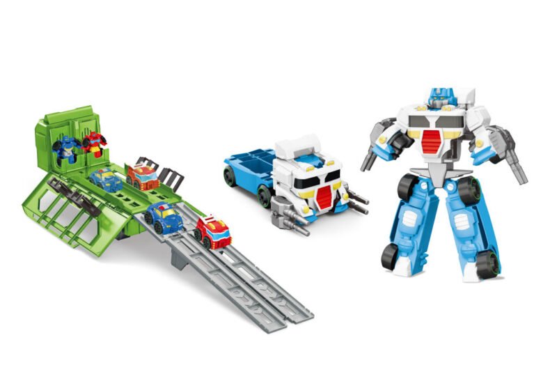 MAX ROBOT – Camion Transformable en Robot avec Circuit de Voitures