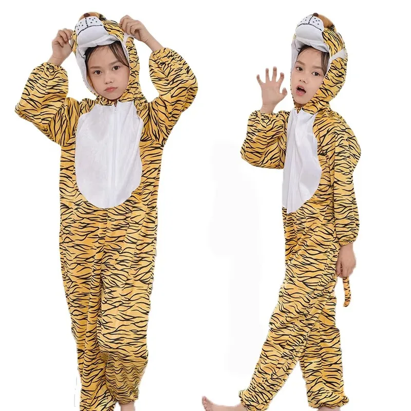 Déguisement Enfant Tigre – Combinaison Costume Animal Kigurum