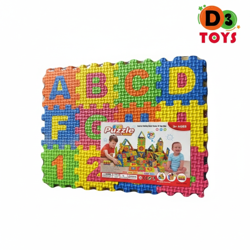 Tapis Puzzle Mousse Alphabet & Chiffres