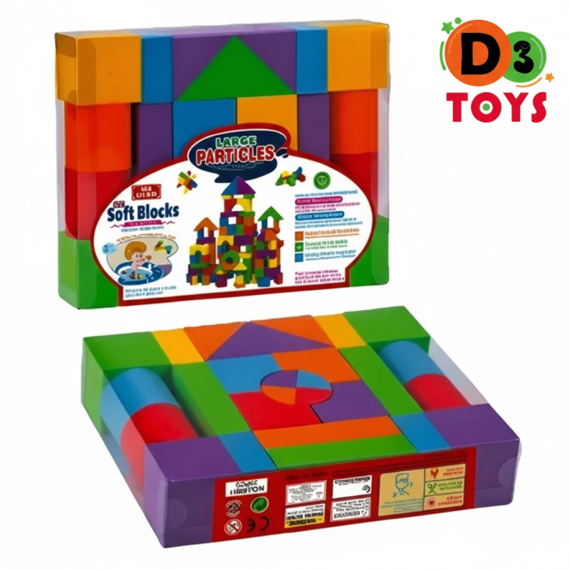 Blocs de Construction Souples – Jeu Éducatif Soft Blocks Enfant