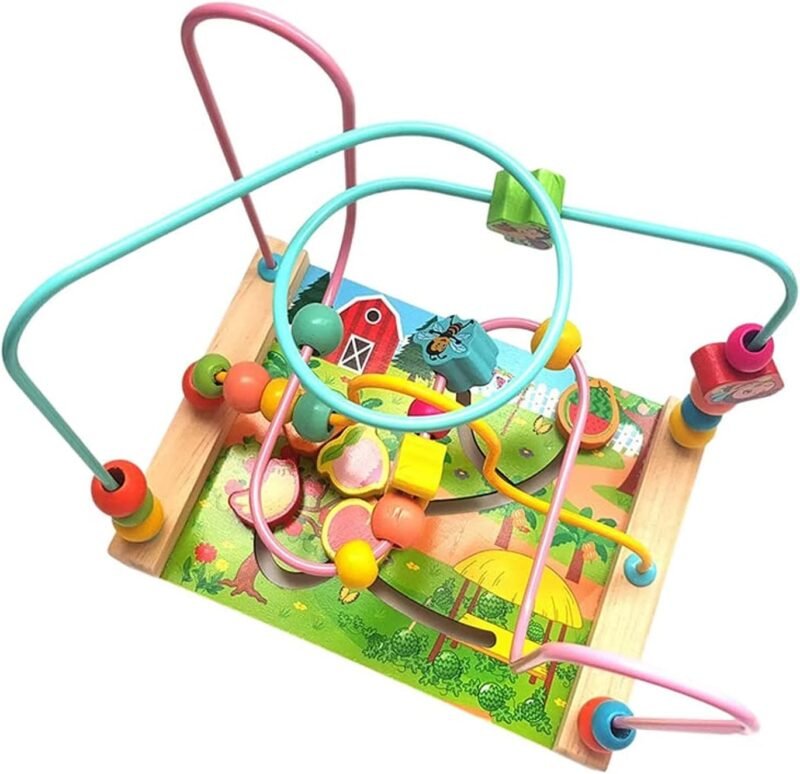 Labyrinthe de Perles en Bois – Walking Around Beads Montessori