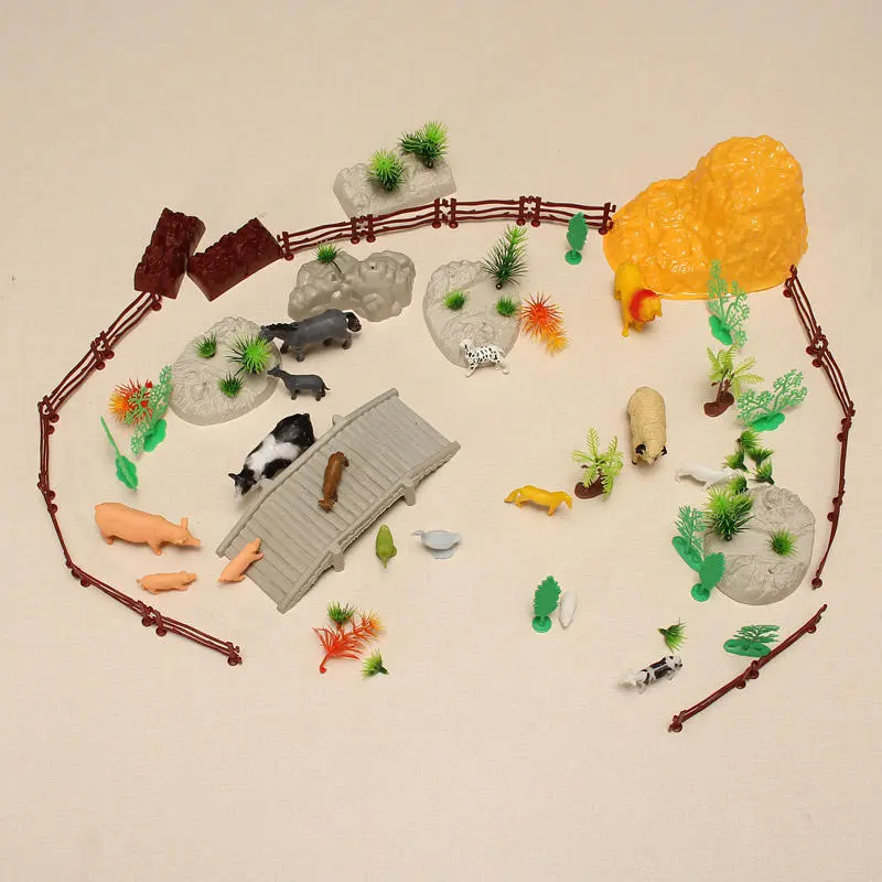 Set Animaux de la Ferme 100 Pièces avec Accessoires – Jeu Éducatif Enfant