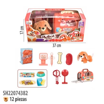 Kit Vétérinaire Enfant avec Chien Peluche – Mallette Docteur Animaux (Jeu de Rôle 3+)