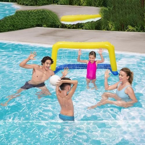 But de Football Gonflable pour Piscine – Jeu Aquatique Familial avec Ballon