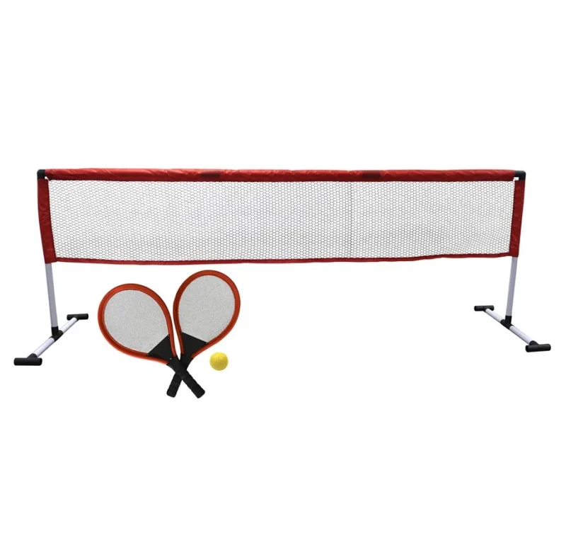 Set Tennis Enfant avec Filet – Kit Raquettes + Balle – Jeu Sportif Intérieur & Extérieur