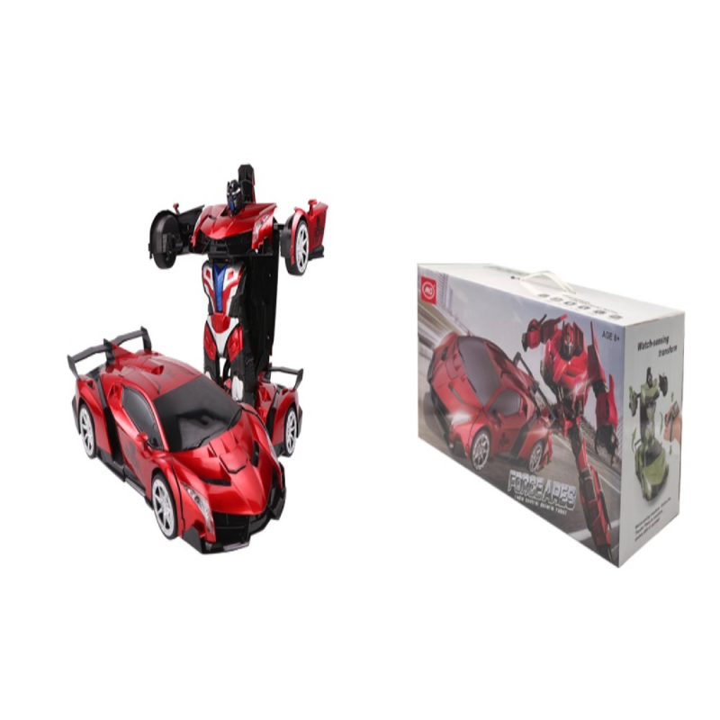 Voiture Robot Transformable Enfant RC – Voiture Sport → Robot avec Lumières & Télécommande