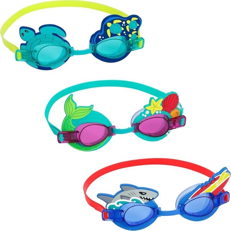 Lunettes de Natation Enfant avec Motifs Animaux – Anti-buée & Confortables pour Piscine