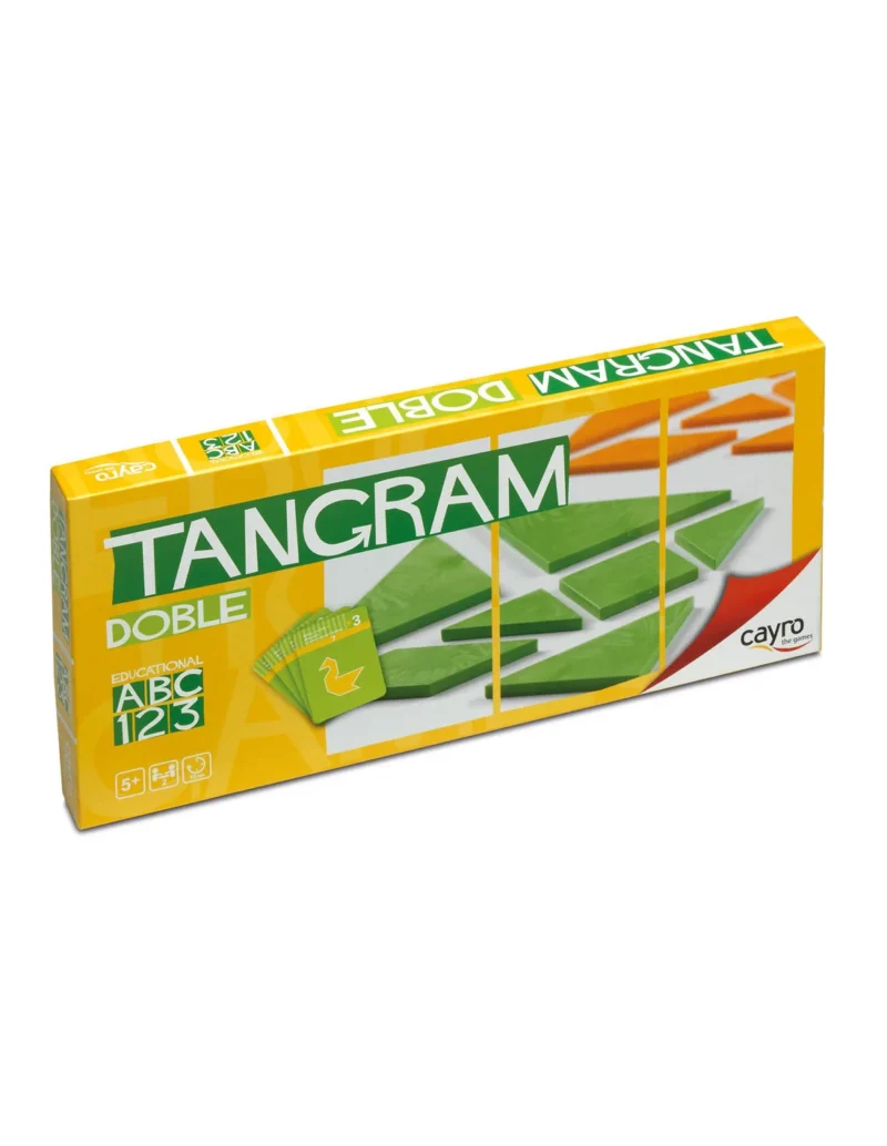 Jeu Tangram Double Éducatif – Puzzle de Réflexion et Logique pour Enfants