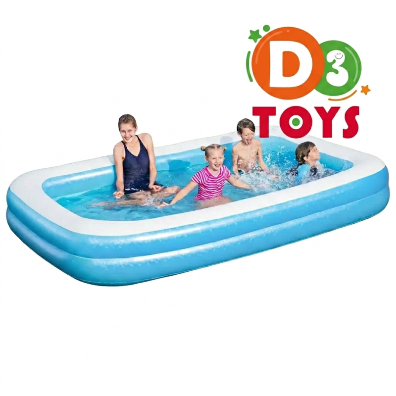 Piscine Gonflable Familiale Bestway Rectangulaire 3.05 m – Blue Rectangular Family Pool