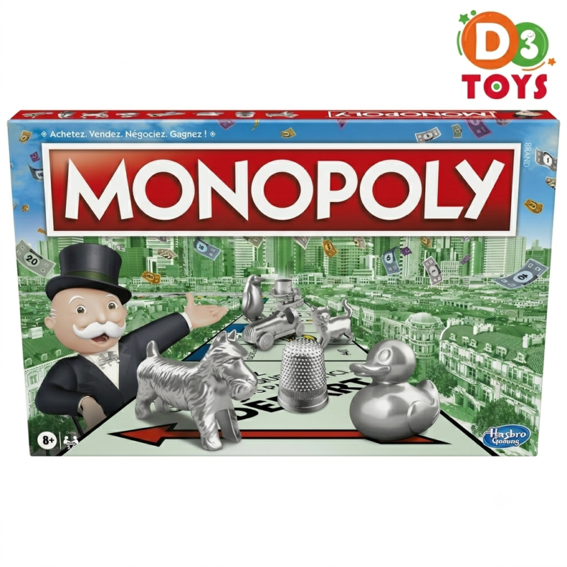 Monopoly Classique Hasbro – Jeu de Société Familial en Français