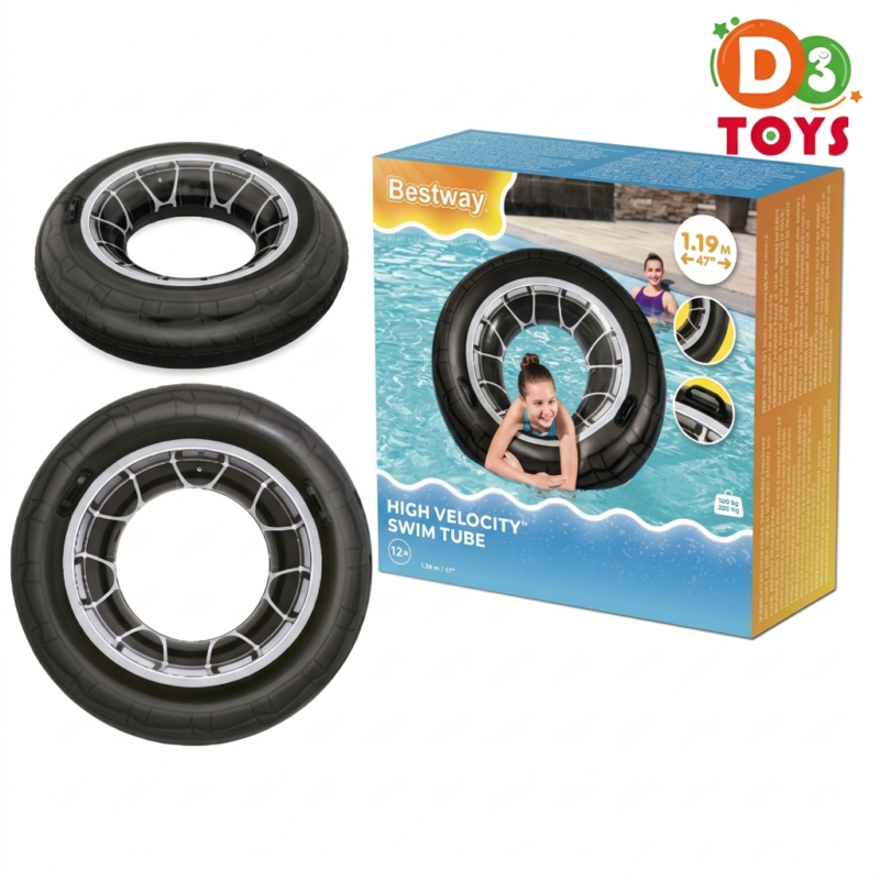 Bouée Gonflable Bestway High Velocity Swim Tube 119 cm – Flotteur Piscine Adulte & Ado