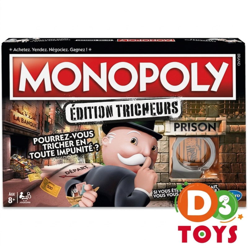 Monopoly Édition Tricheurs – Jeu de Société Familial Hasbro en Français