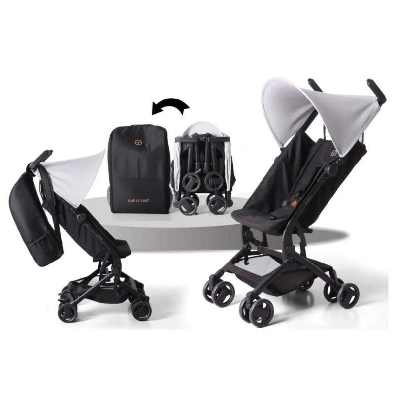 Poussette Bébé Ultra Compacte Pliable – Voyage Cabine avec Sac de Transport – Légère & Pratique