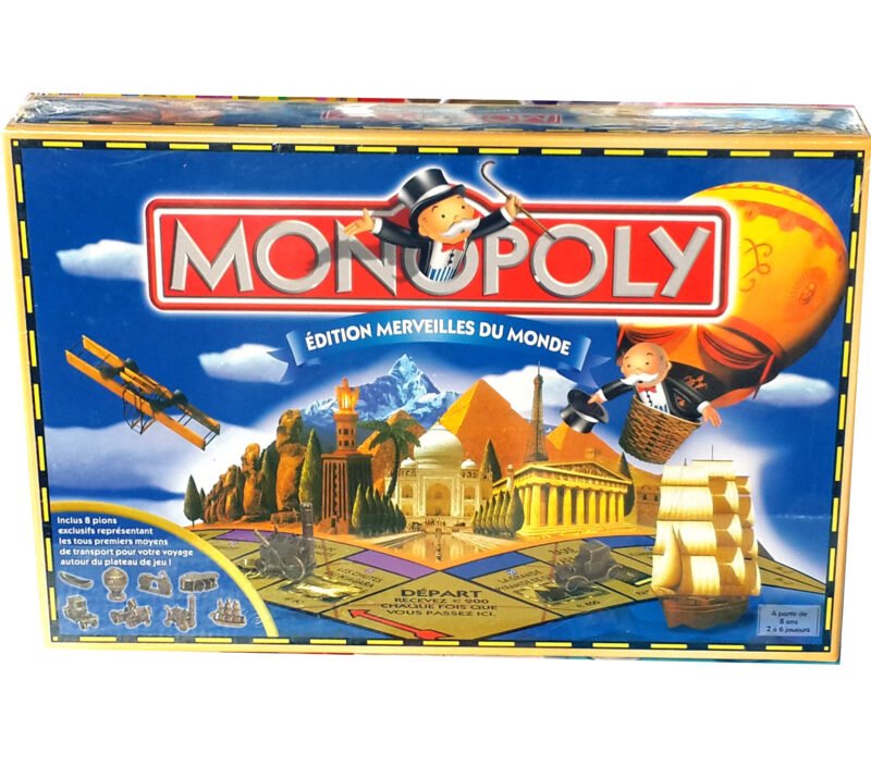Jeu Monopoly Édition Merveilles du Monde – Jeu de Société Familial Classique
