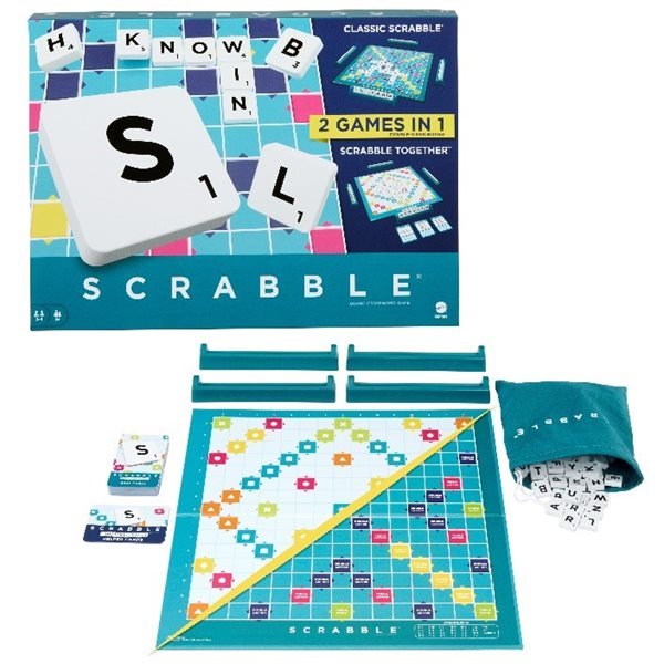 Scrabble 2 en 1 – Jeu de Société Familial Éducatif | Classique & Scrabble Together