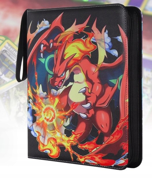Classeur Pokémon Premium avec Fermeture Éclair – Album de Rangement pour Cartes Pokémon