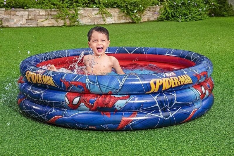 Piscine Gonflable Spiderman pour Enfants – Bassin de Jeux Marvel