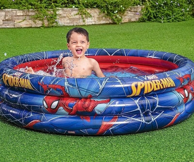 Piscine Gonflable Spiderman pour Enfants – Bassin de Jeux Marvel