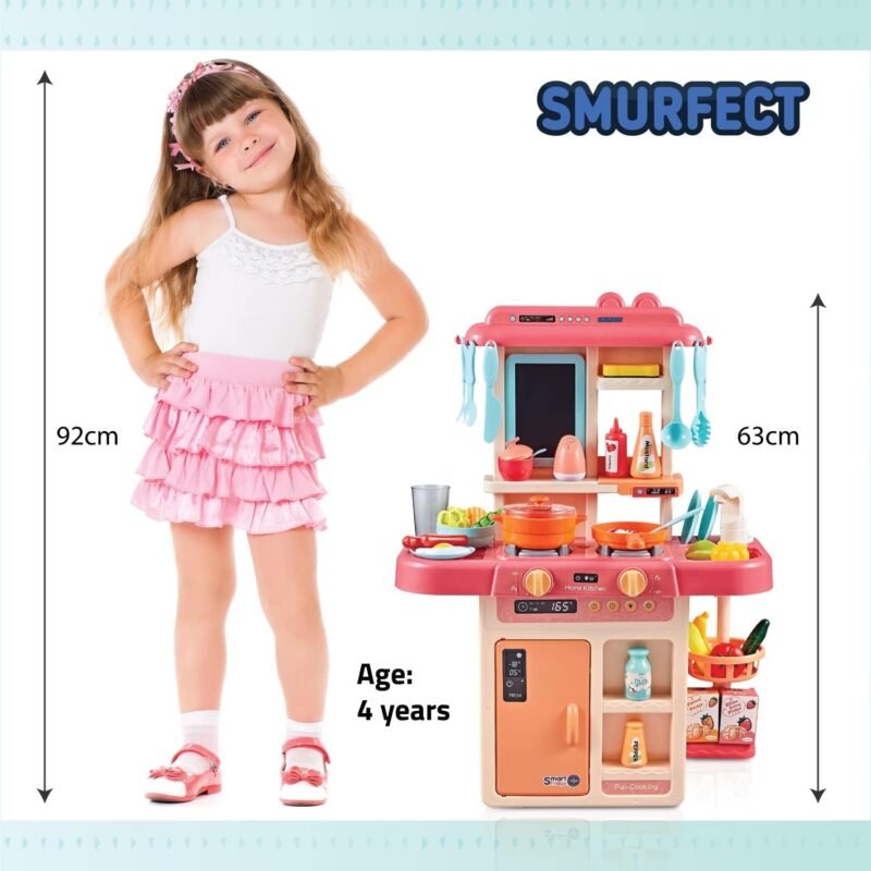 Cuisine Enfant Interactive avec Eau, Lumières, Sons et Accessoires – Home Kitchen