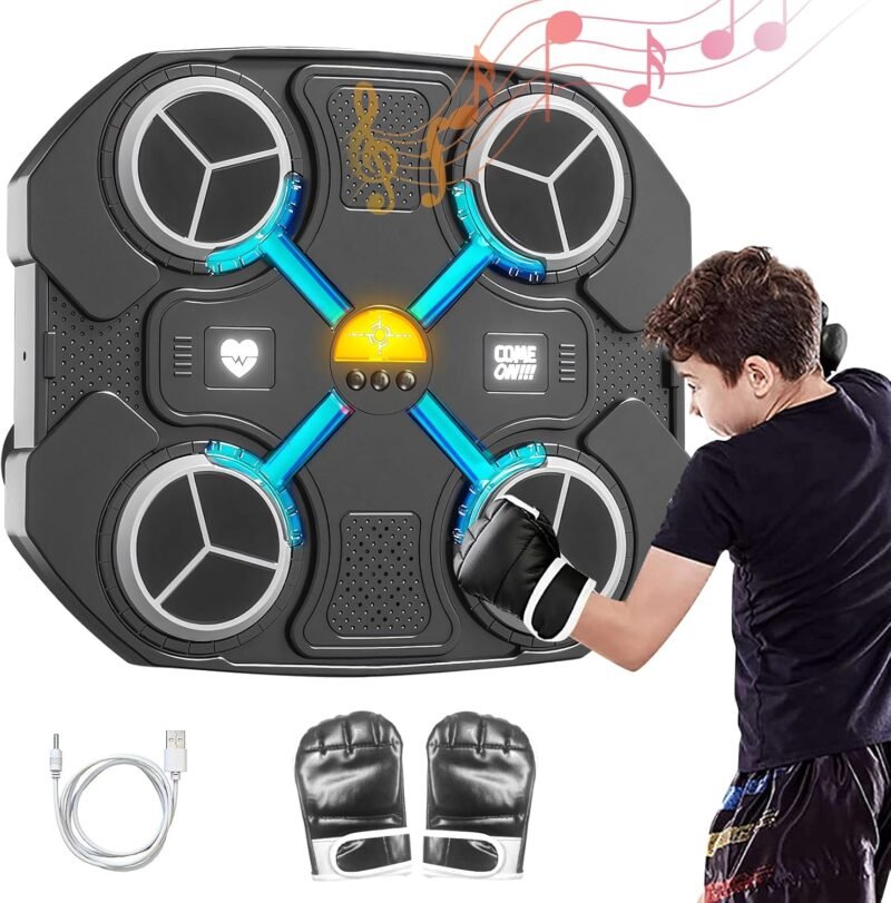 Sac de Frappe Musical Intelligent avec Gants de Boxe