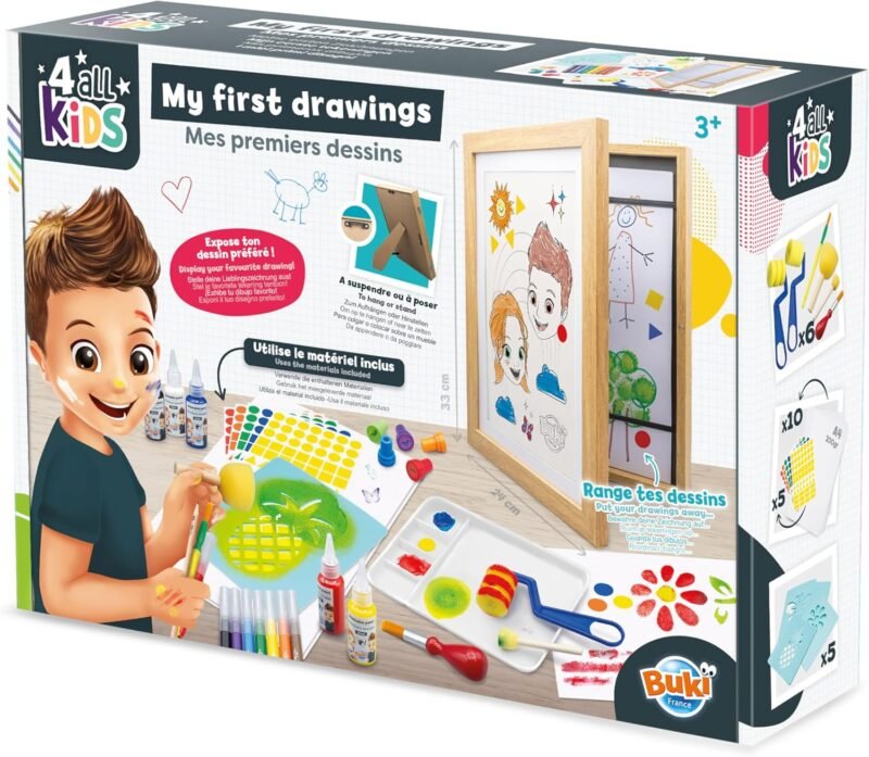 My First Drawings – Coffret Créatif Dessin et Peinture pour Enfant