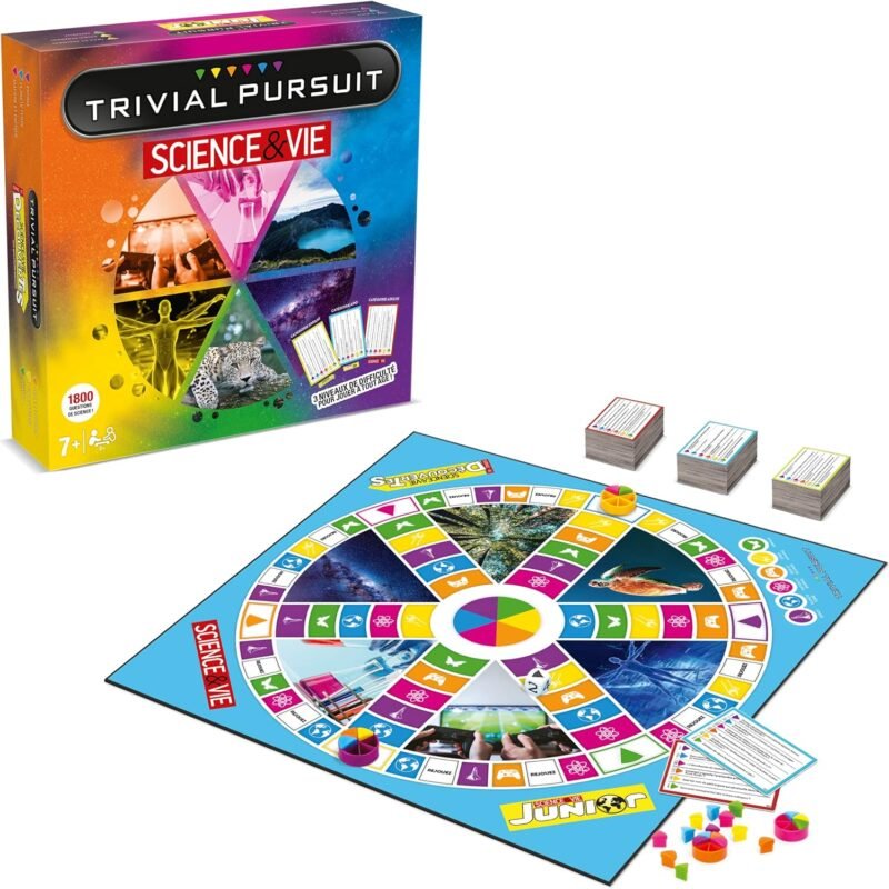 Trivial Pursuit Science & Vie Junior – Jeu de Questions & Réponses Éducatif pour Enfants