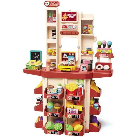 Supermarché Jouet Enfant avec Caisse et Accessoires – Mini Boutique Interactive pour Enfants