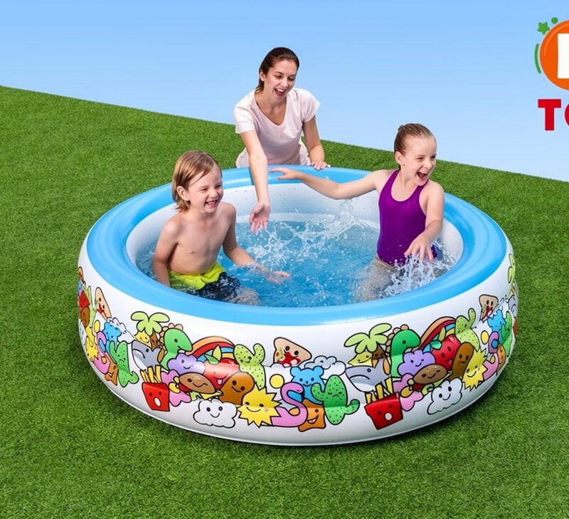 Piscine Gonflable Enfant Motifs Colorés