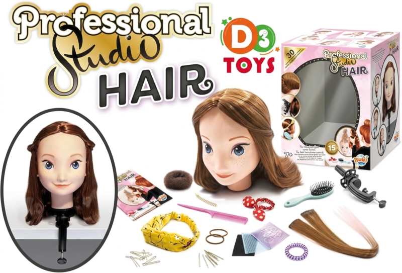 Tête à Coiffer Professional Studio Hair pour Enfant avec Accessoires