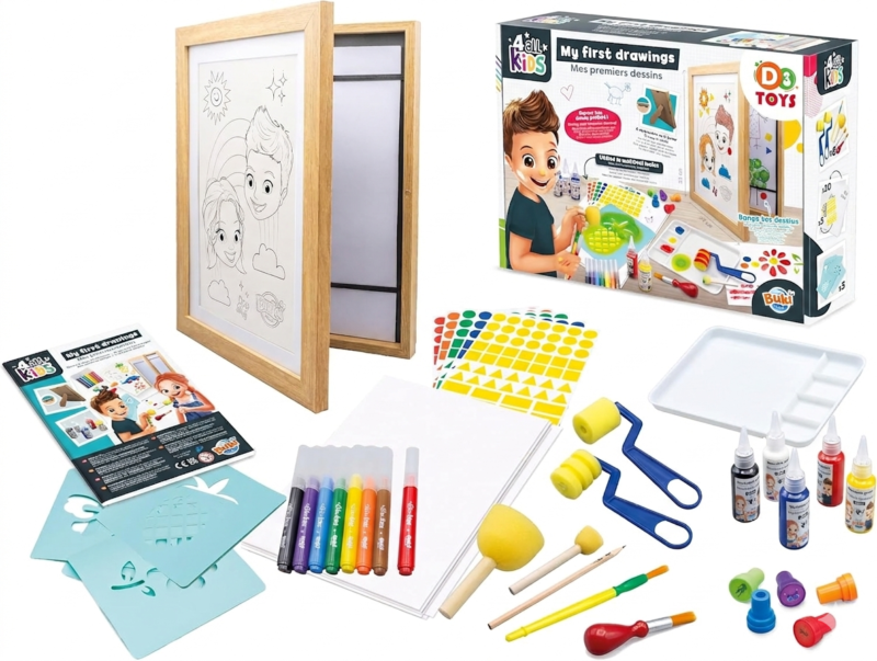 My First Drawings – Coffret Créatif Dessin et Peinture pour Enfant