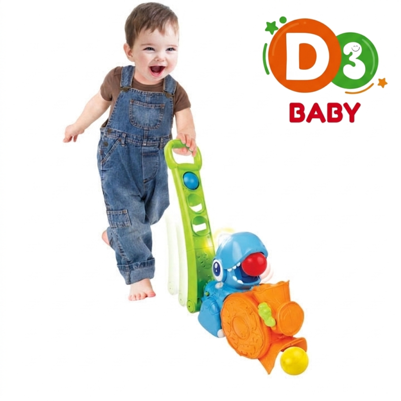 Winfun Popping Fun Dino – Jouet Dino à Pousser avec Balles Sonores pour Bébé 12 Mois+