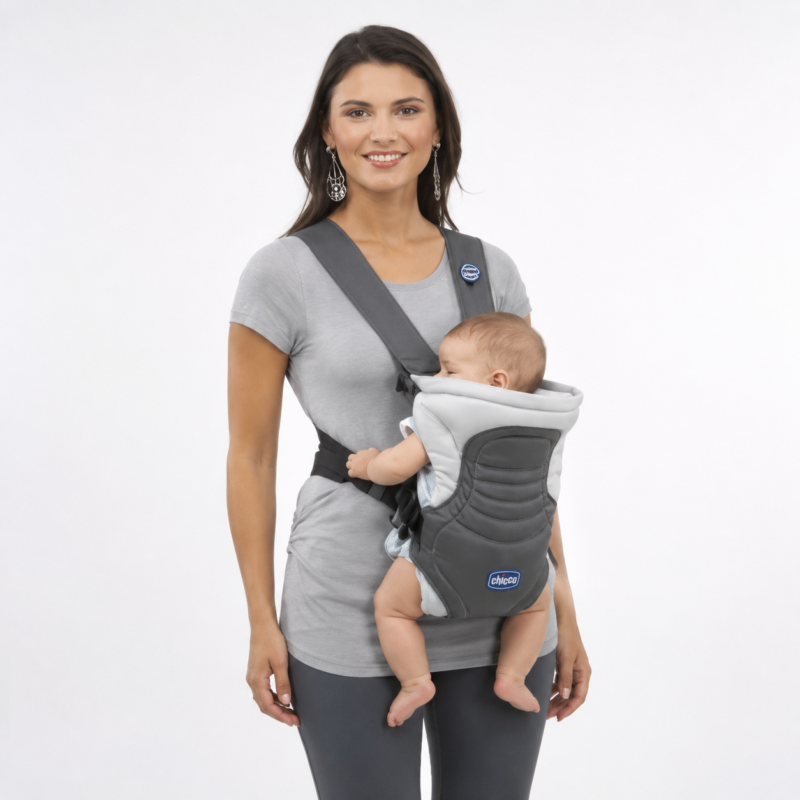 Porte-Bébé Chicco Soft & Dream Gris | Porte-Bébé Ergonomique 0 Mois+