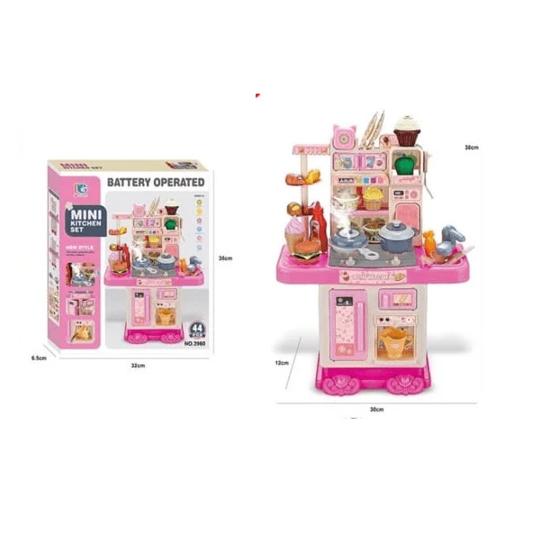 Cuisine Mini Kitchen Enfant avec Eau Réelle et Accessoires