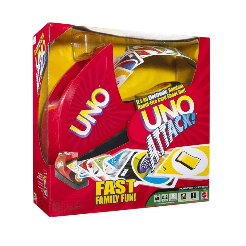 UNO Attack Jeu de Société Électronique Lanceur de Cartes | Jeu Familial Fun et Rapide