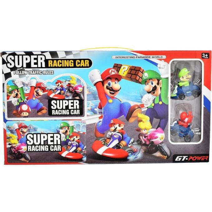 Coffret Super Racing Car avec Figurines et Véhicules – Jeu de Course pour Enfants 3 Ans et Plus