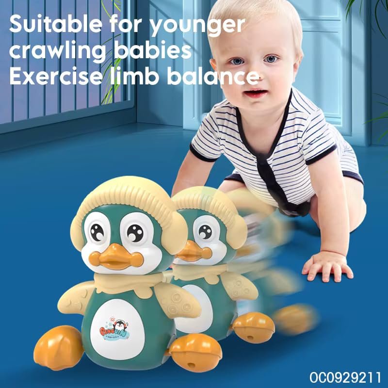 Pingouin Musical Interactif pour Bébé – Jouet Éducatif avec Lumières, Sons et Mouvement