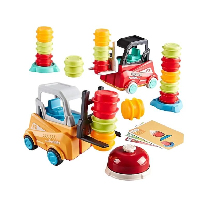 Jeu Éducatif Chariot Élévateur Montessori – Empilage, Tri et Logique dès 3 Ans