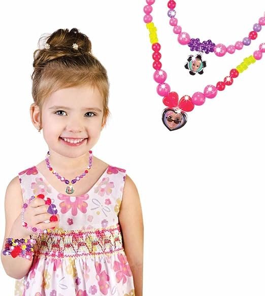 Kit Créatif Barbie – Fabrication de Colliers et Bracelets avec Perles pour Enfants