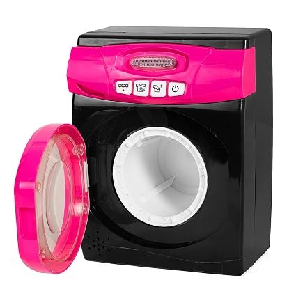 Set Machine à Laver Électronique pour Enfant avec Fer à Repasser et Accessoires – Lumière & Son