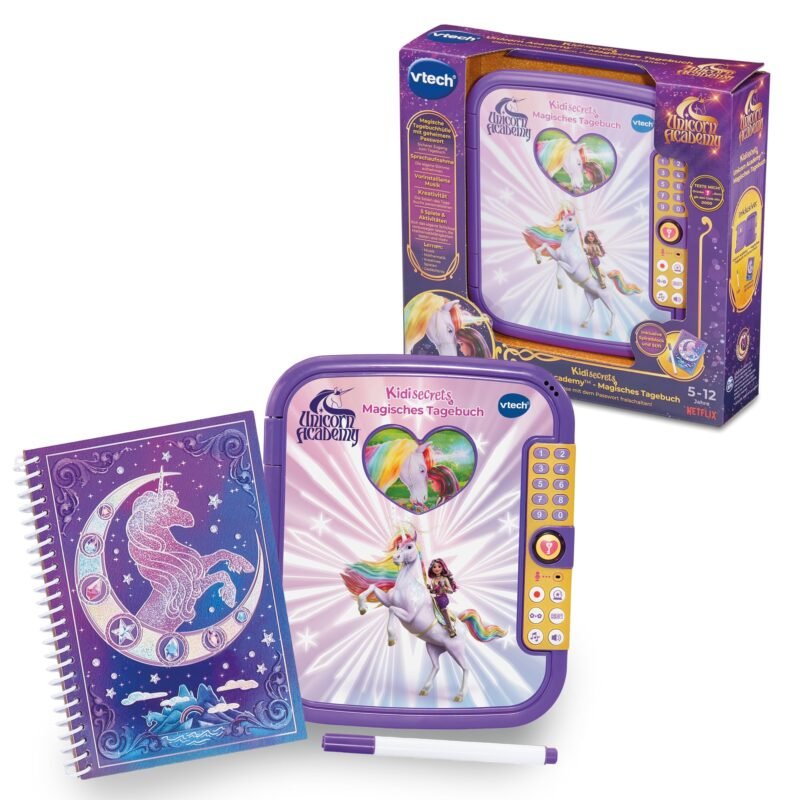 Journal Intime Électronique VTech Unicorn Academy – Coffre Secret Interactif pour Enfants