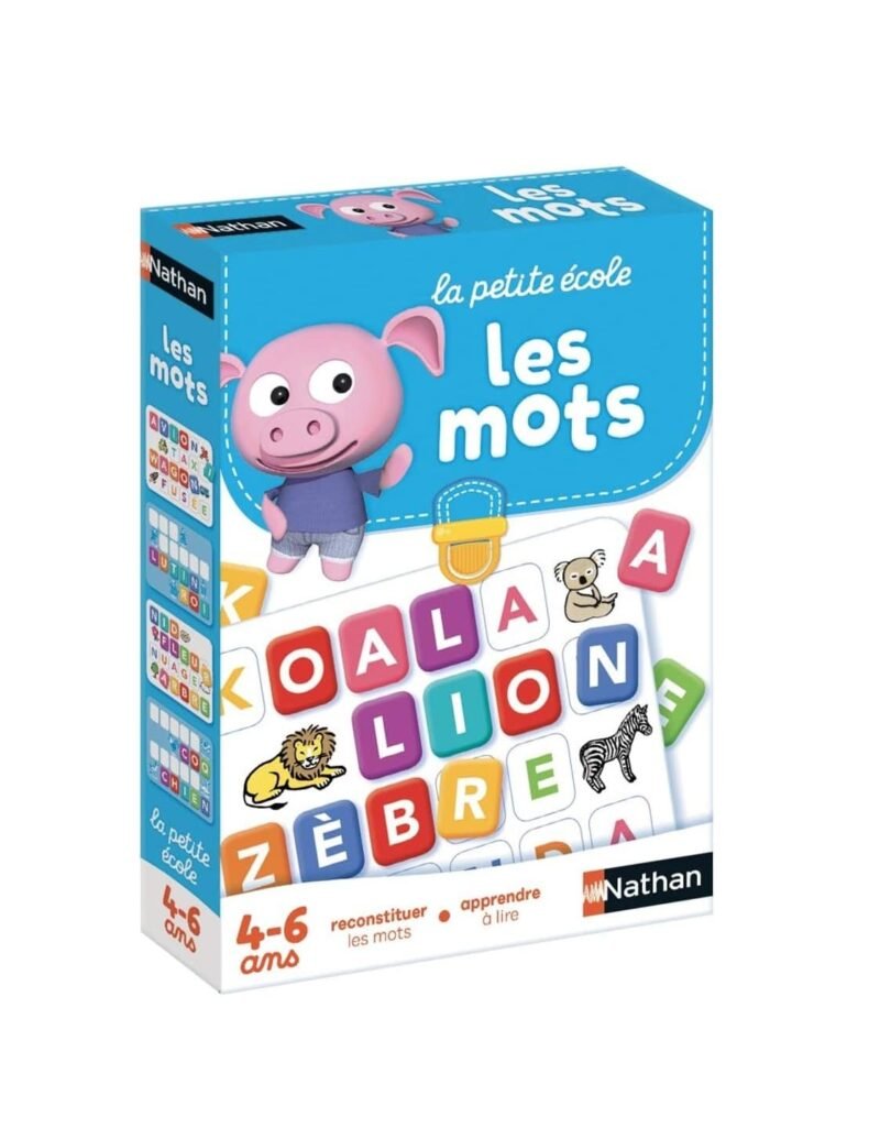 Jeu Éducatif Les Mots Nathan – Apprendre à Lire et Former des Mots dès 4 Ans