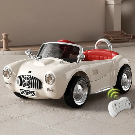 Voiture Électrique Enfant Style Vintage 12V – Avec Télécommande Parentale