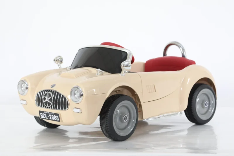 Voiture Électrique Enfant Style Vintage 12V – Avec Télécommande Parentale