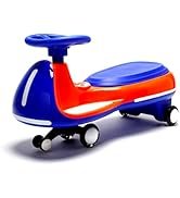 Porteur Twist Car pour Enfant – Voiture à Roulement Sans Pédales – Bleu & Orange